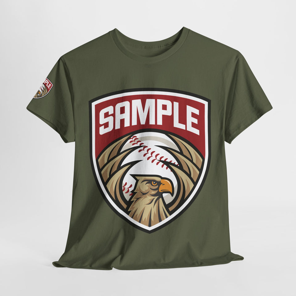 Unisex Heavy Cotton Tee - Eagle Baseball Graphic Design Shirt
