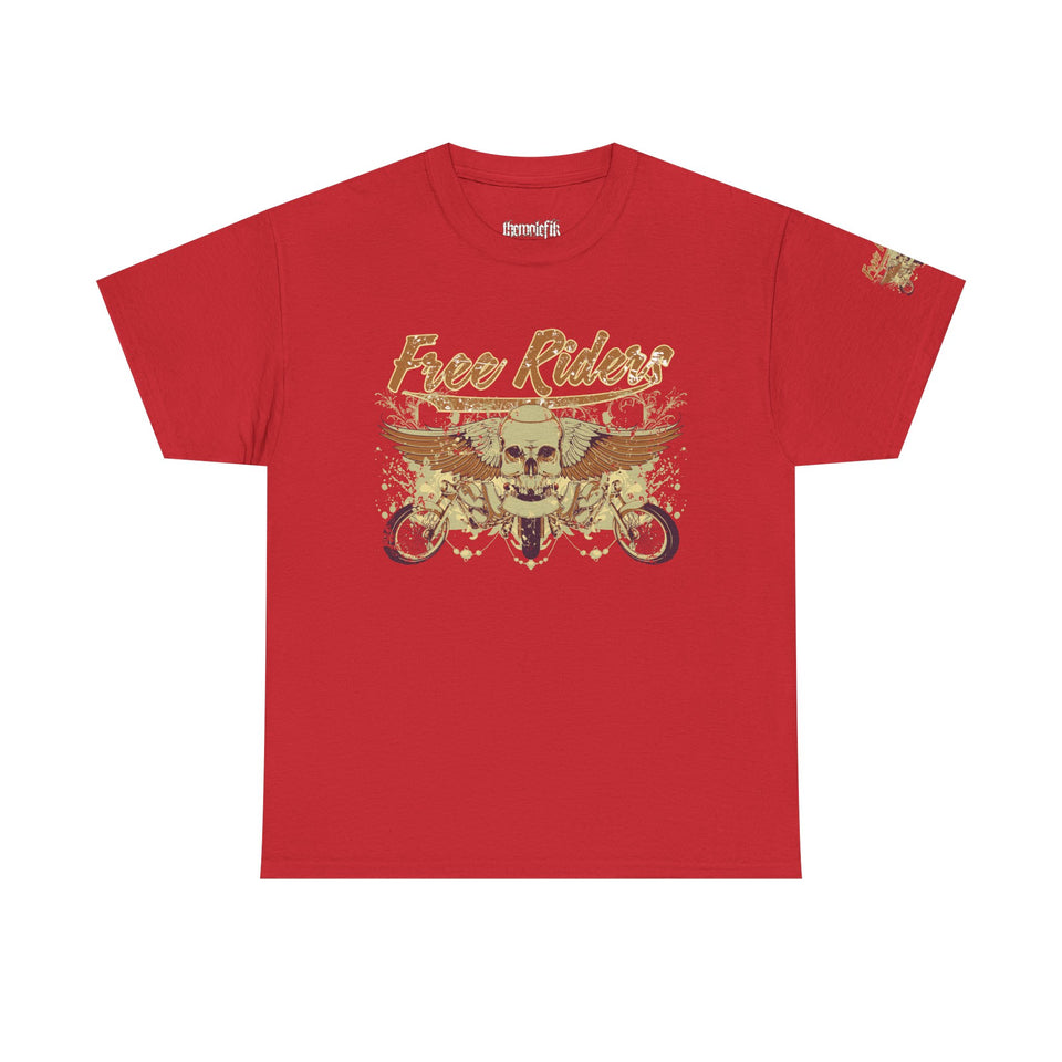 Free Riders Serendipity Unisex Heavy Cotton Tee - Stylish Graphic T-Shirt for Free Spirits
