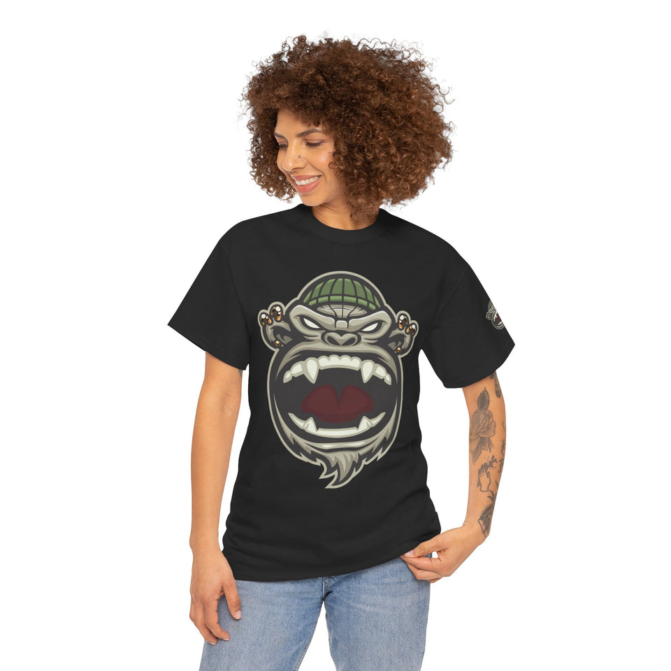 Unisex Heavy Cotton Tee - Fierce Gorilla Graphic T-Shirt