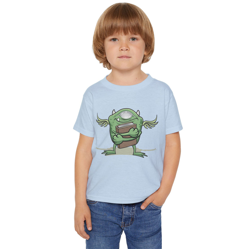 Fun Monster & Volleyball Toddler T-shirt - Playful Design for Little Adventurers