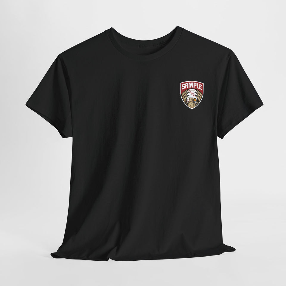 Unisex Heavy Cotton Tee - Eagle Baseball Graphic T-Shirt