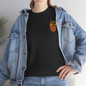 Bold Graphic Unisex Heavy Cotton Tee - Love & Roses Design