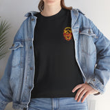 Bold Graphic Unisex Heavy Cotton Tee - Love & Roses Design