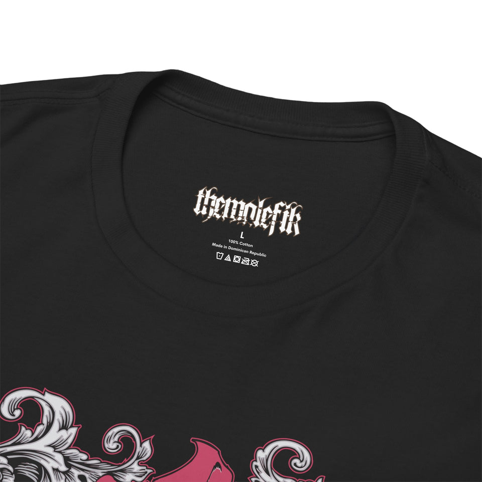 Gothic Graphic Unisex Heavy Cotton Tee - Vintage Style Horror Art