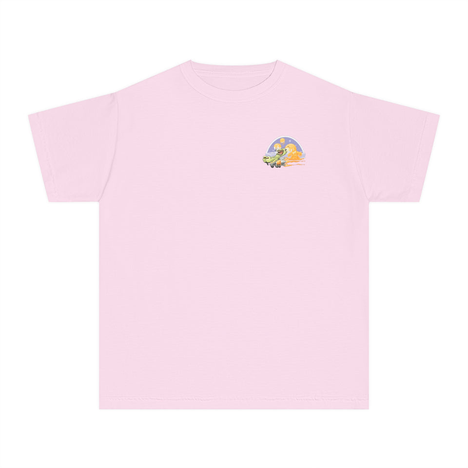 Youth Midweight Tee - Fun Dinosaur Graphic Tee for Kids