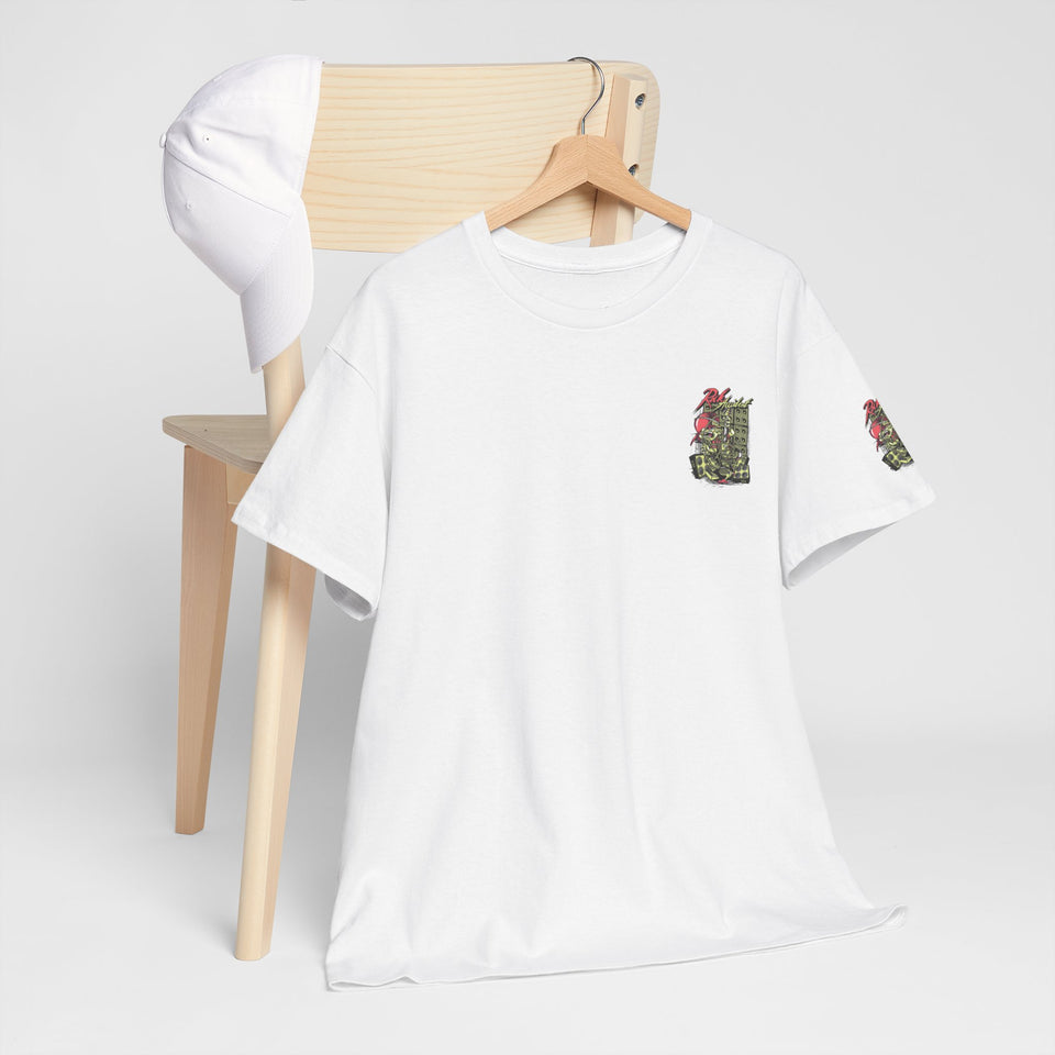 Vibrant Urban Art Unisex Heavy Cotton Tee – Street Style Graphic T-Shirt with Speaker Design