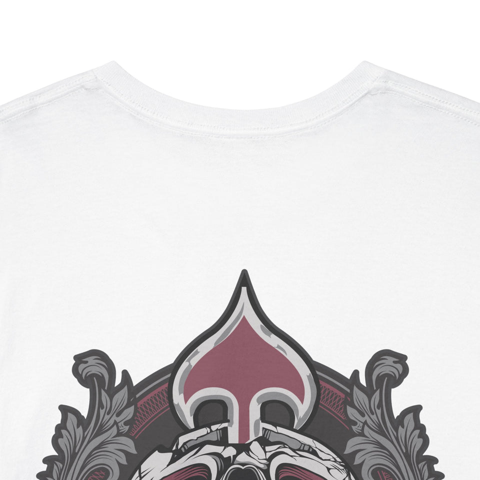 Edgy Skull Graphic Unisex Heavy Cotton Tee - Urban Streetwear Style