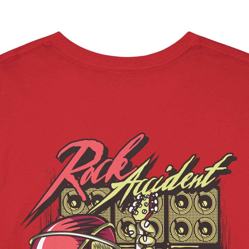 Vibrant Urban Art Unisex Heavy Cotton Tee – Street Style Graphic T-Shirt with Speaker Design
