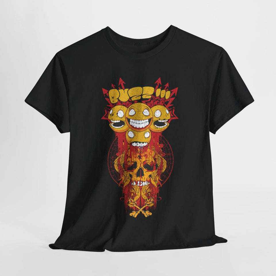 Unique Unisex Heavy Cotton Tee - Bold Graphic Art for Casual Style