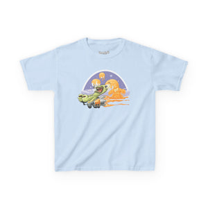 Kids Fun Adventure Tee - Cute Airplane and Monster Design