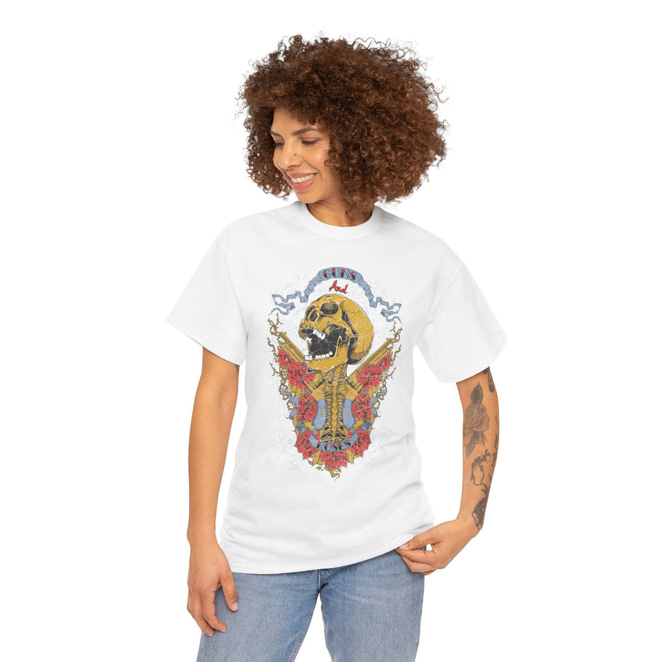 Vintage Skull Graphic Unisex Heavy Cotton Tee