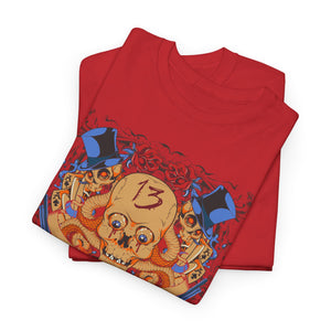 Vintage Graphic Unisex Heavy Cotton Tee - Edgy Retro Art Style