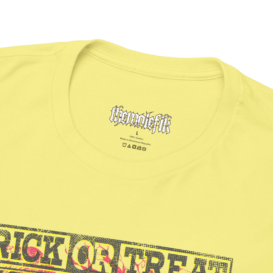 Trick or Treat Graphic Tee - Unisex Heavy Cotton T-Shirt