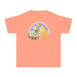 Youth Midweight Tee - Fun Dinosaur Graphic Tee for Kids