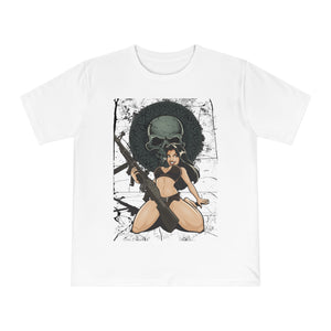 Rebellious Skull Graphic Unisex T-Shirt | Bold Yellow Design | Perfect for Edgy Casual Wear