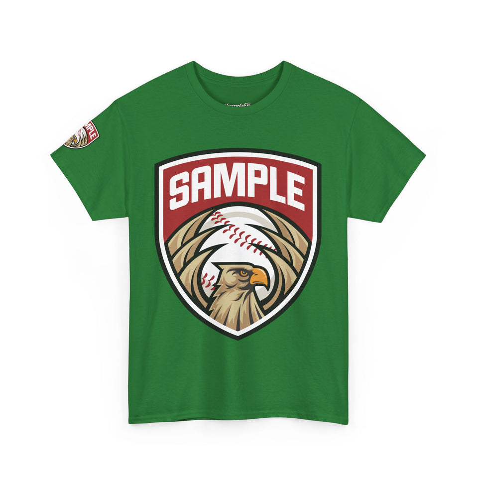 Unisex Heavy Cotton Tee - Eagle Baseball Graphic Design Shirt