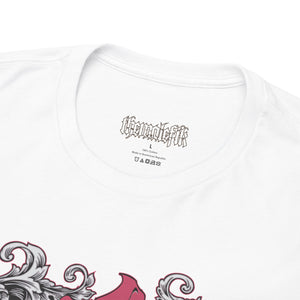 Gothic Graphic Unisex Heavy Cotton Tee - Vintage Style Horror Art