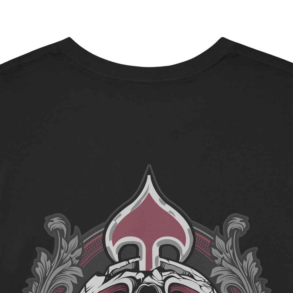 Edgy Skull Graphic Unisex Heavy Cotton Tee - Urban Streetwear Style