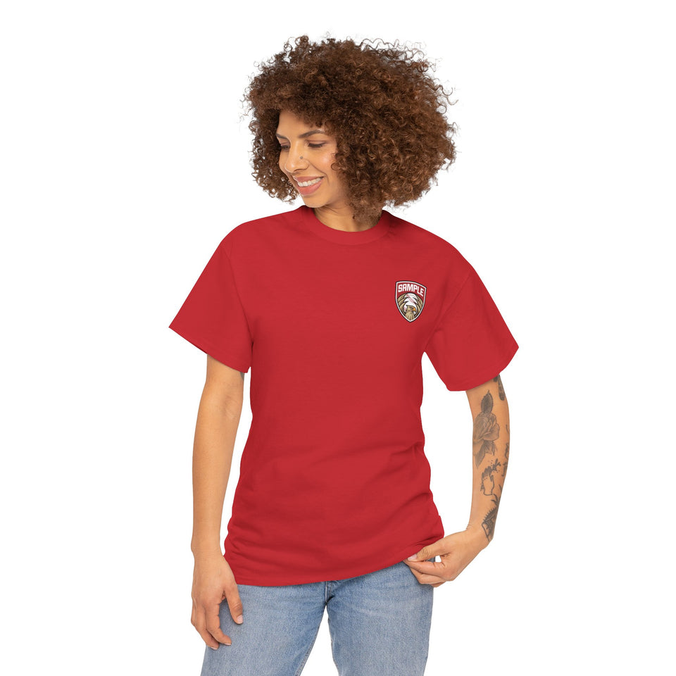 Unisex Heavy Cotton Tee - Eagle Baseball Graphic T-Shirt