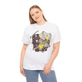 Unisex Heavy Cotton Tee - Vintage Skull & Fantasy Design Shirt