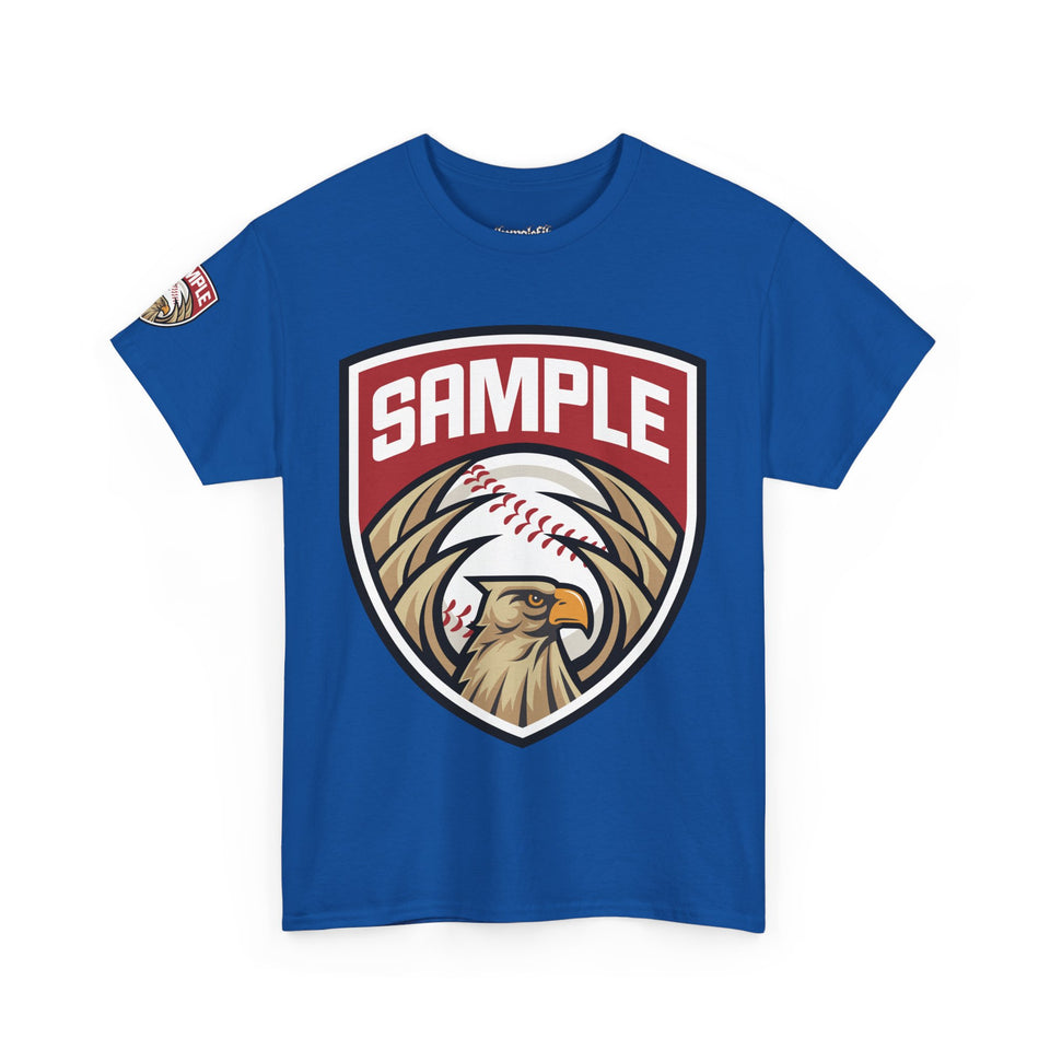 Unisex Heavy Cotton Tee - Eagle Baseball Graphic Design Shirt