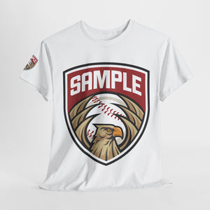 Unisex Heavy Cotton Tee - Eagle Baseball Graphic Design Shirt