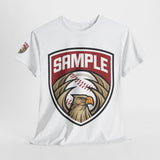 Unisex Heavy Cotton Tee - Eagle Baseball Graphic Design Shirt