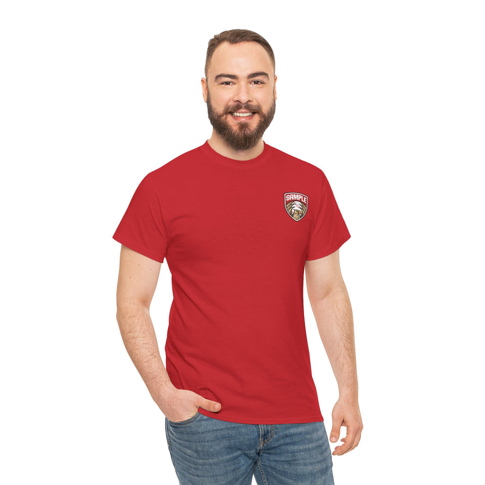 Unisex Heavy Cotton Tee - Eagle Baseball Graphic T-Shirt