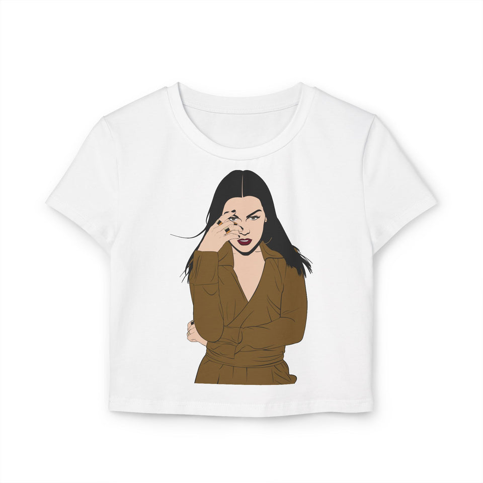 Chic Women's Baby Tee - Trendy Graphic Tee for Fashion Lovers