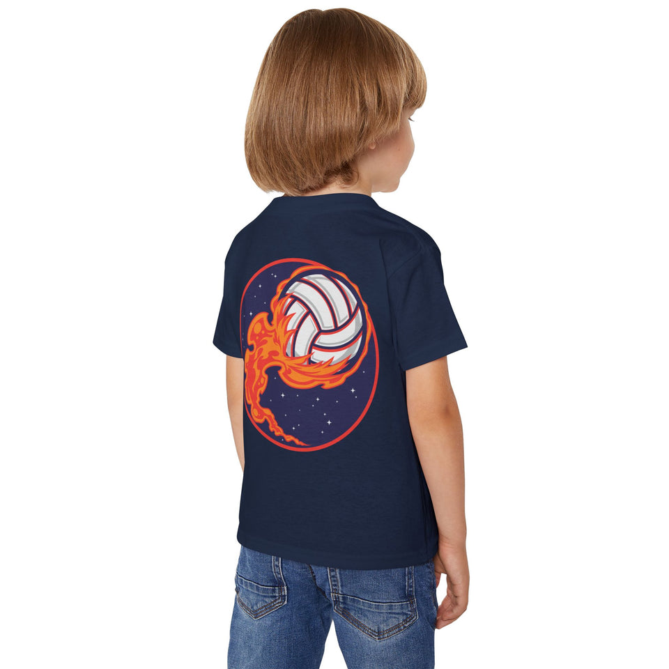 Fun Monster & Volleyball Toddler T-shirt - Playful Design for Little Adventurers