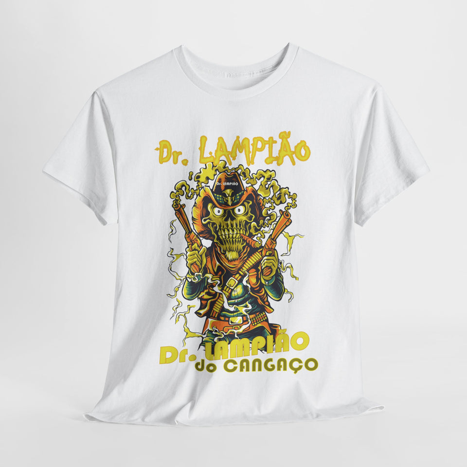 Dr. Lampião Unisex Heavy Cotton Tee | Bold Graphic Tee for Festivals & Everyday Wear