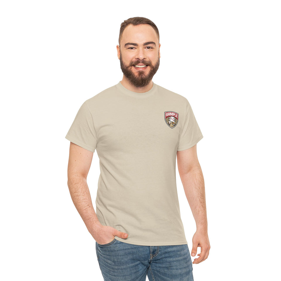 Unisex Heavy Cotton Tee - Eagle Baseball Graphic T-Shirt