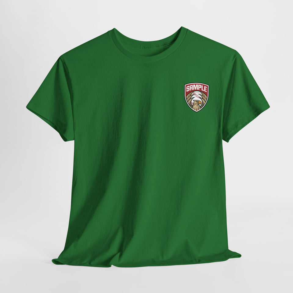 Unisex Heavy Cotton Tee - Eagle Baseball Graphic T-Shirt