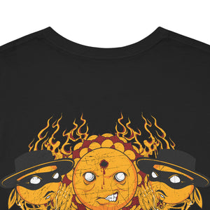 Unisex Heavy Cotton Tee - Psychedelic Skull Graphic Tee for Music Lovers