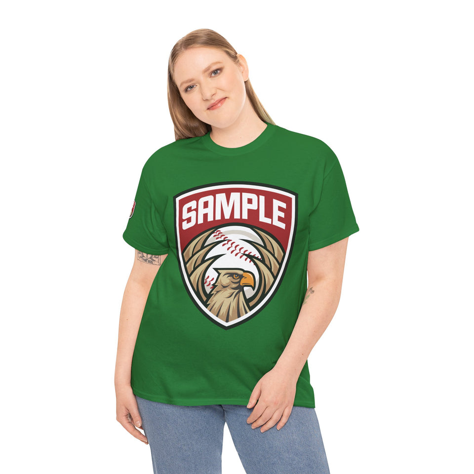 Unisex Heavy Cotton Tee - Eagle Baseball Graphic Design Shirt