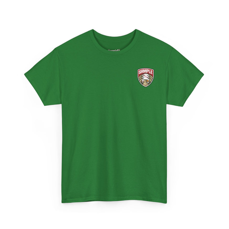 Unisex Heavy Cotton Tee - Eagle Baseball Graphic T-Shirt