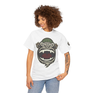 Unisex Heavy Cotton Tee - Fierce Gorilla Graphic T-Shirt