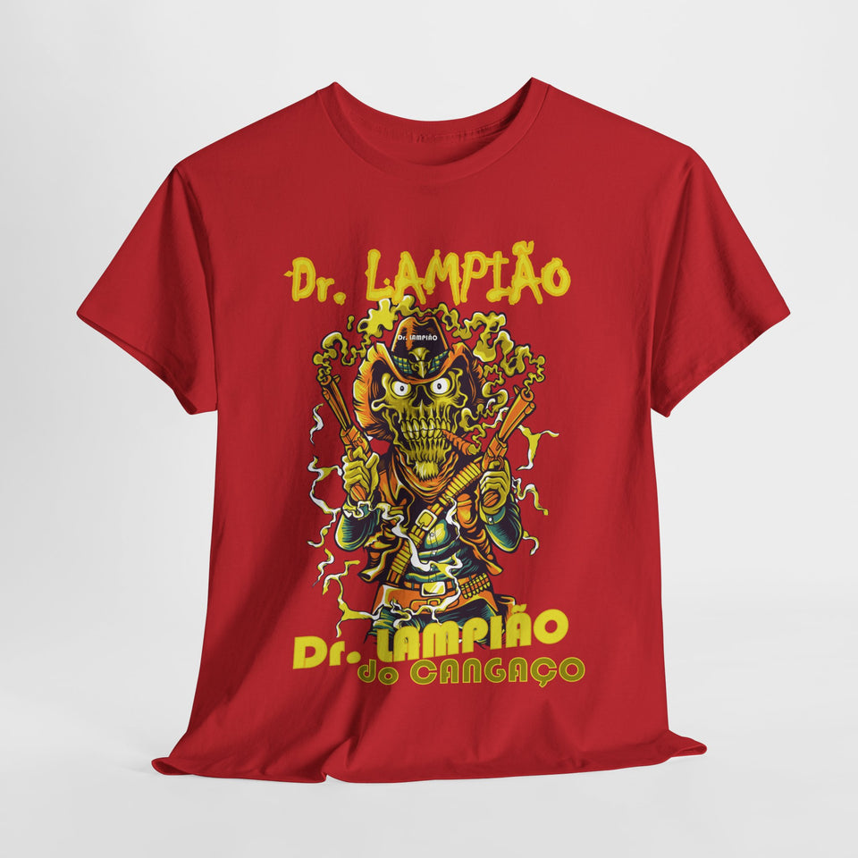 Dr. Lampião Unisex Heavy Cotton Tee | Bold Graphic Tee for Festivals & Everyday Wear