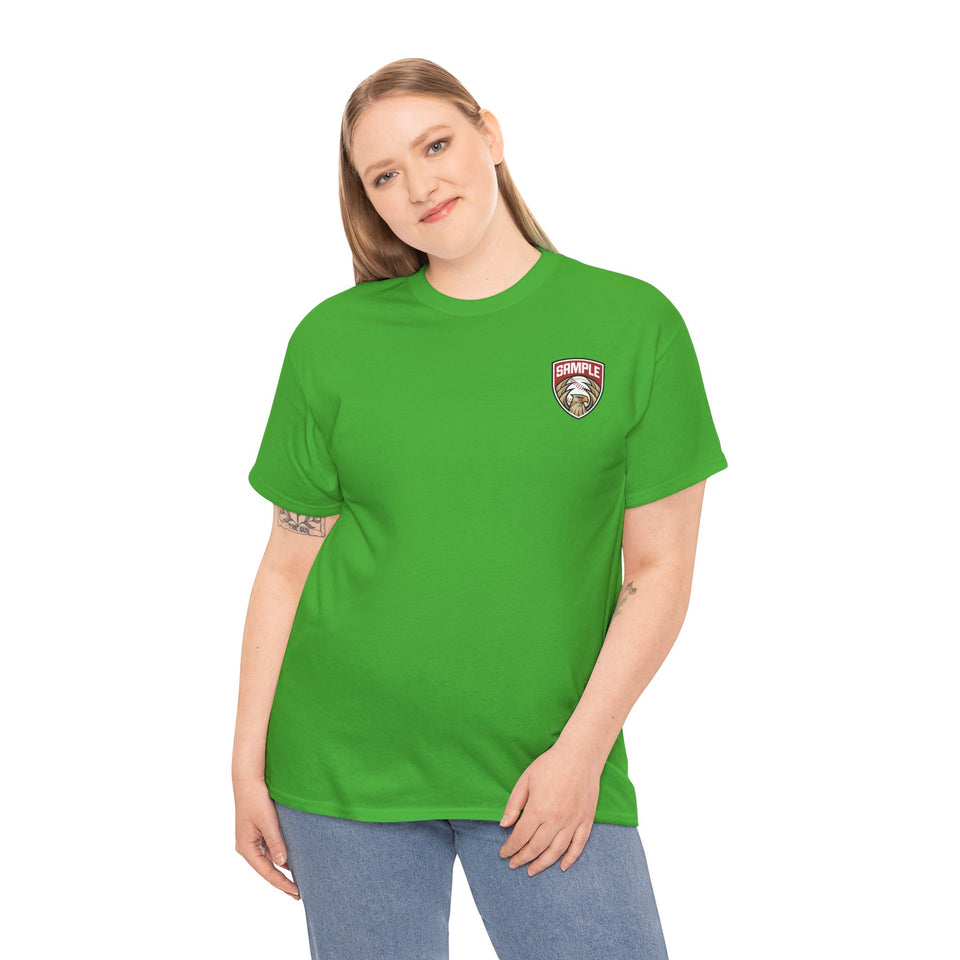 Unisex Heavy Cotton Tee - Eagle Baseball Graphic T-Shirt