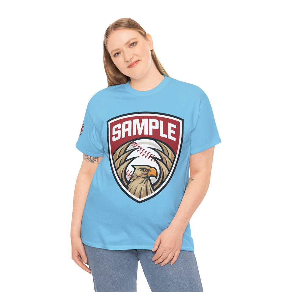 Unisex Heavy Cotton Tee - Eagle Baseball Graphic Design Shirt