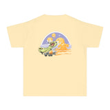 Youth Midweight Tee - Fun Dinosaur Graphic Tee for Kids