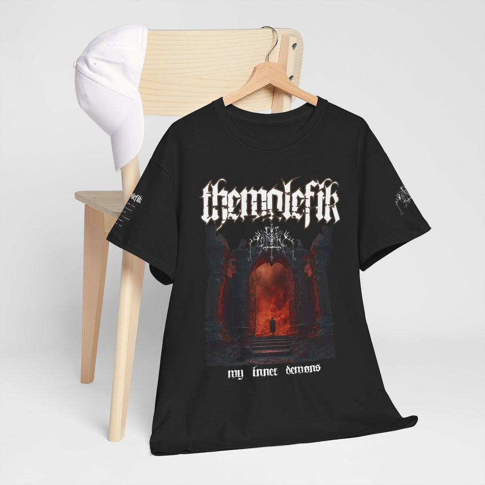 ThemalefiK - 'My Inner Demons' Gothic Unisex Heavy Cotton Tee  Design