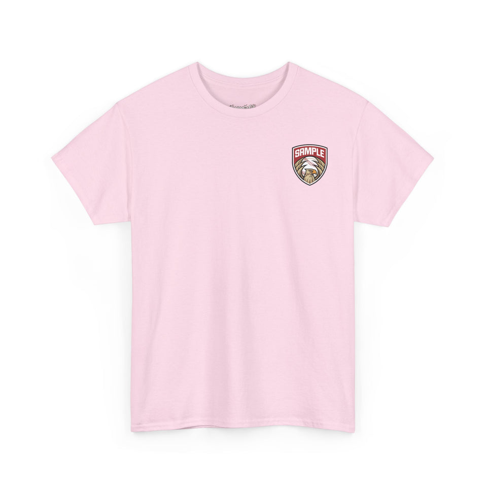 Unisex Heavy Cotton Tee - Eagle Baseball Graphic T-Shirt