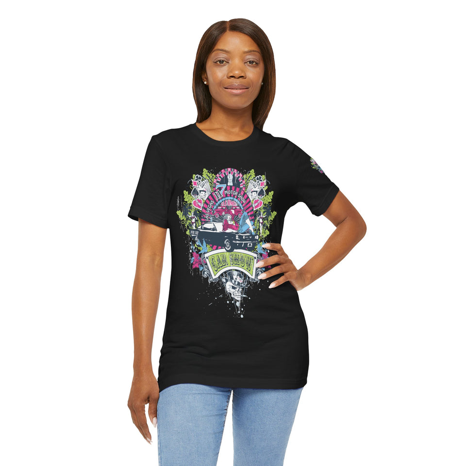 Retro Vibes Unisex Jersey Tee - Beach Cruiser Graphic