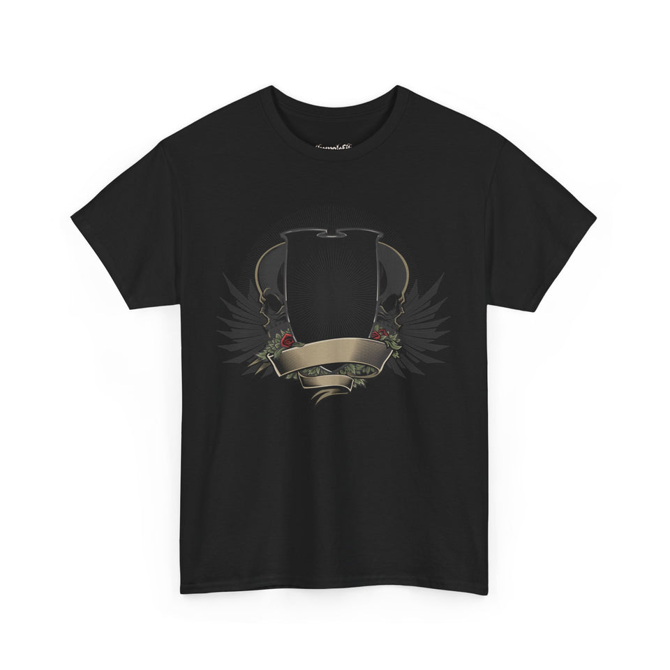 Vintage-Inspired Unisex Heavy Cotton Tee with Bold Graphic Design