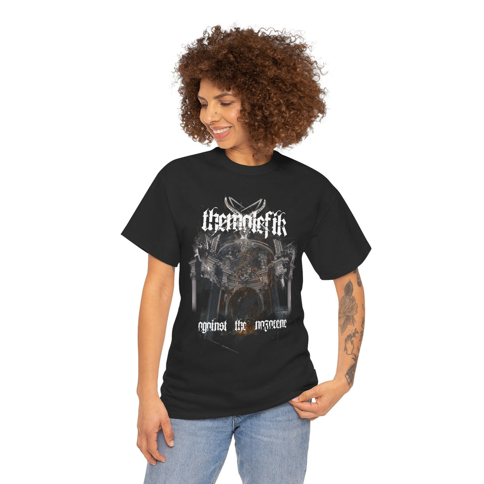 ThemalefiK - 'Against the nazarene' Unisex Heavy Cotton Tee Graphic Tee for Music Lovers