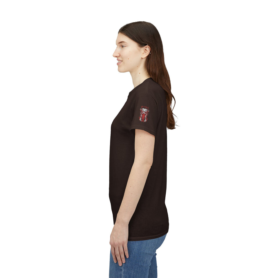 Unisex Heavy Cotton Tee - Red Occult Graphic Tee