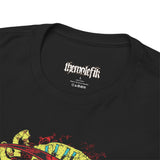 Unisex Heavy Cotton Tee - Skull & Heart Design, Edgy Graphic Tee for Casual Wear