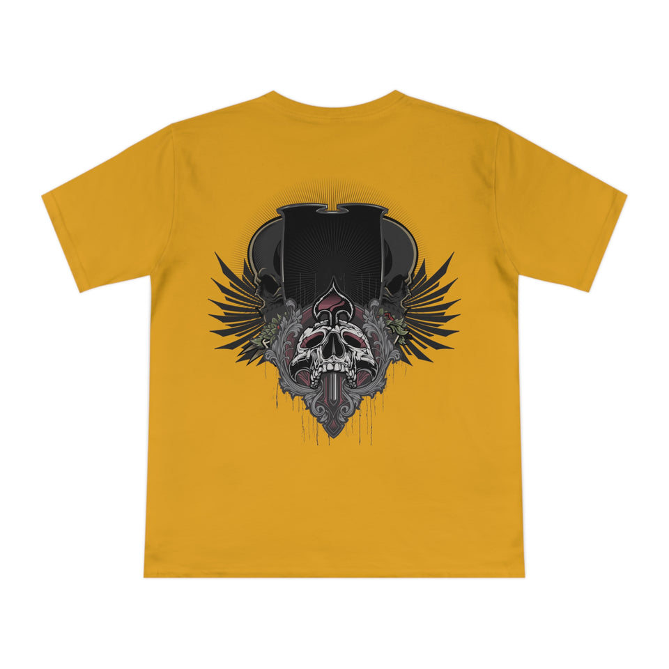 Rebellious Skull Graphic Unisex T-Shirt | Bold Yellow Design | Perfect for Edgy Casual Wear