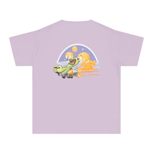Youth Midweight Tee - Fun Dinosaur Graphic Tee for Kids